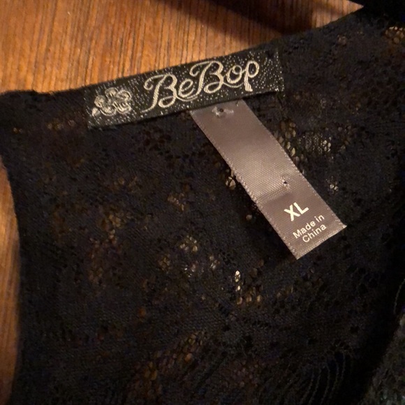 Turquoise & black lace overlay juniors xl dress. - Picture 4 of 10